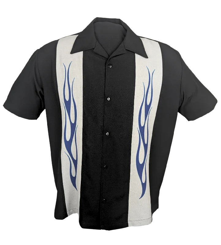Top-rated clothing on sale – Shop now and get up to 80% off! Flame N Hot Bowling Shirt in Black w/Silver/Blue Top-rated clothing on sale – Shop now and get up to 80% off! Flame N Hot Bowling Shirt in Black w/Silver/Blue