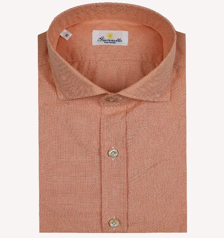 Flash sale: Men’s clothing essentials at irresistible prices! Giannetto Micro Check Sport Shirt in Orange Flash sale: Men’s clothing essentials at irresistible prices! Giannetto Micro Check Sport Shirt in Orange