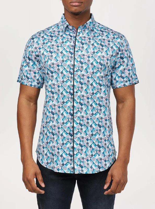 End-of-season sale – men’s clothing essentials up to 60% off! Gingham Diamond Print Short Sleeve Shirt End-of-season sale – men’s clothing essentials up to 60% off! Gingham Diamond Print Short Sleeve Shirt