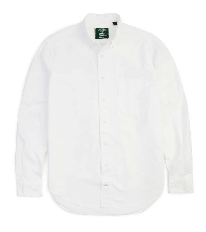 Don’t miss out – Limited-time   Gitman Vintage Oxford Shirt: White