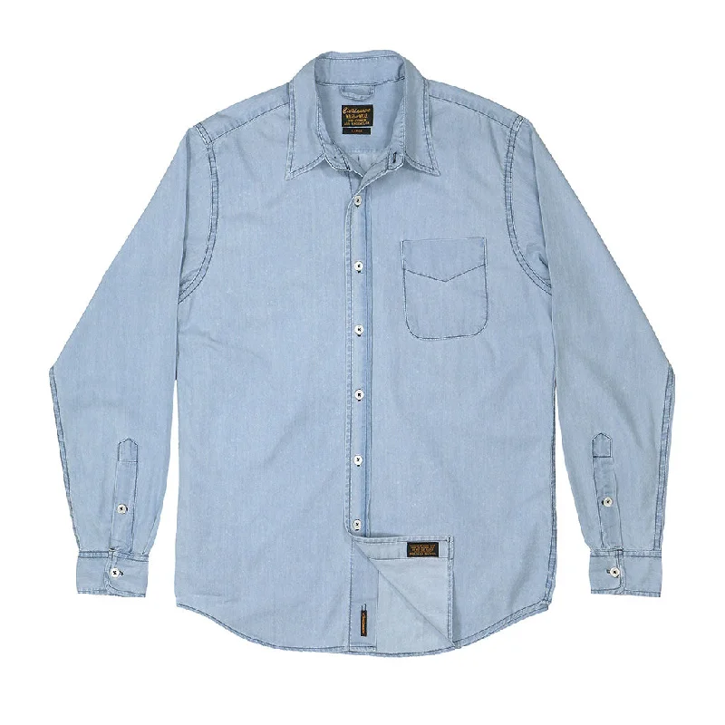 Hurry, the best deals on men’s fashion won’t last long! Long Sleeve 1 Pocket Shirt 4 oz. Denim - Indigo Bleach INDB Hurry, the best deals on men’s fashion won’t last long! Long Sleeve 1 Pocket Shirt 4 oz. Denim - Indigo Bleach INDB