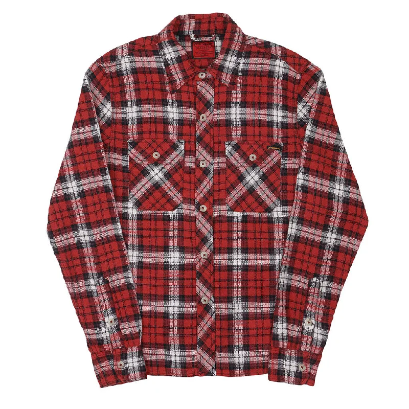 Shop men’s fashion for less – prices slashed on select items. Long Sleeve 2 Notch Flap Pocket Shirt / JAPANESE COTTON Flannel - Red/White Shop men’s fashion for less – prices slashed on select items. Long Sleeve 2 Notch Flap Pocket Shirt / JAPANESE COTTON Flannel - Red/White