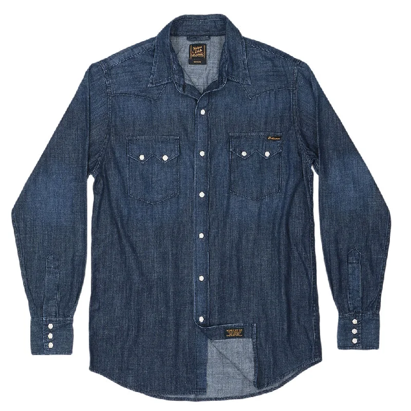 Buy now, pay later – exclusive savings on men’s clothing. Long Sleeve Sawtooth Pocket 6.5 Denim Western Shirt Navy Stitching - Dark Stone Wash #SF022 Buy now, pay later – exclusive savings on men’s clothing. Long Sleeve Sawtooth Pocket 6.5 Denim Western Shirt Navy Stitching - Dark Stone Wash #SF022