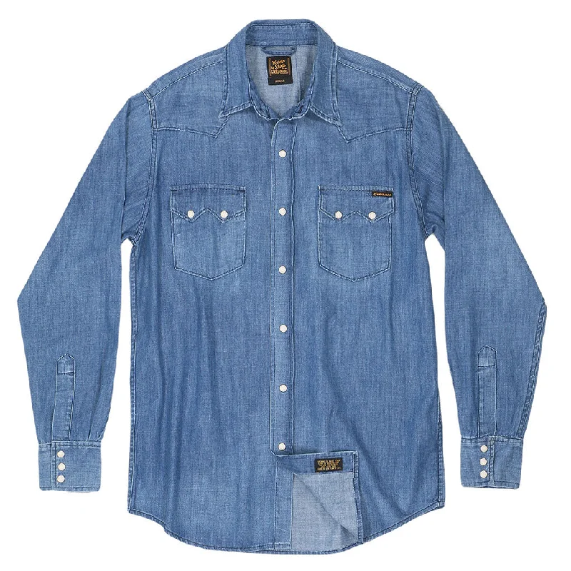 Best clothing deals of the season – Shop now and enjoy big savings. Long Sleeve Sawtooth Pocket 6.5 Denim Western Shirt Navy Stitching - Light Stone Wash #SF024 Best clothing deals of the season – Shop now and enjoy big savings. Long Sleeve Sawtooth Pocket 6.5 Denim Western Shirt Navy Stitching - Light Stone Wash #SF024