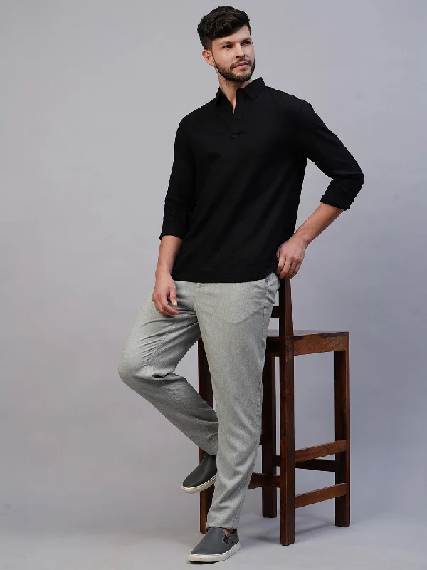 Don’t wait – Shop now for limited-time discounts on trendy clothing. Men's Black 100% Linen Kurta Shirt Don’t wait – Shop now for limited-time discounts on trendy clothing. Men's Black 100% Linen Kurta Shirt