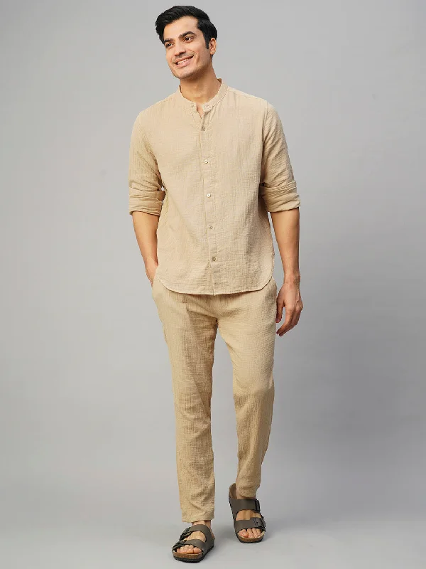 Exclusive offers on the latest clothing styles for men . Men's Khaki Cotton Loose Fit Shirt Exclusive offers on the latest clothing styles for men . Men's Khaki Cotton Loose Fit Shirt