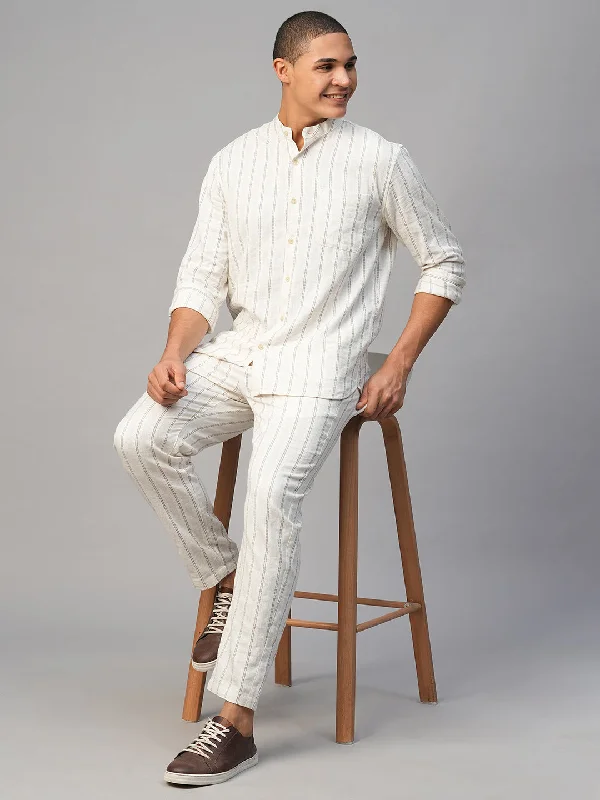 Time to upgrade your wardrobe – shop men’s fashion on sale. Men's Natural Cotton Linen Regular Fit Striped Shirt Time to upgrade your wardrobe – shop men’s fashion on sale. Men's Natural Cotton Linen Regular Fit Striped Shirt