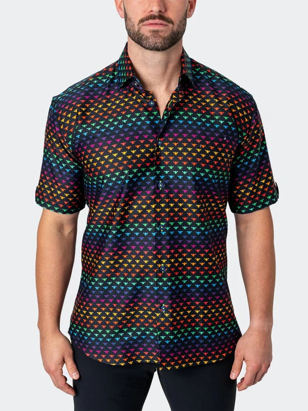 Time to upgrade your wardrobe – shop men’s fashion on sale. Maceoo Stretch Short-Sleeve Shirt | Galileo Beerainbow Black Time to upgrade your wardrobe – shop men’s fashion on sale. Maceoo Stretch Short-Sleeve Shirt | Galileo Beerainbow Black