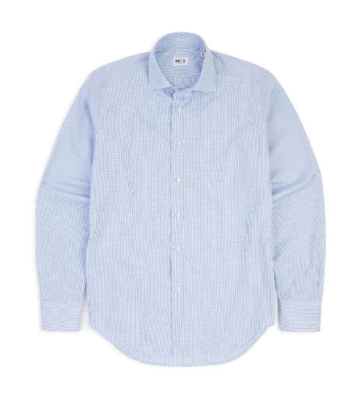Huge savings on all categories of clothing – Shop our seasonal sale. MCR Slim Poplin Mini Gingham Shirt: Light Blue Huge savings on all categories of clothing – Shop our seasonal sale. MCR Slim Poplin Mini Gingham Shirt: Light Blue
