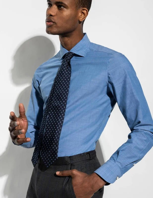 Upgrade your look with stylish, affordable men’s clothing.  Mix Dress Shirt | Blue