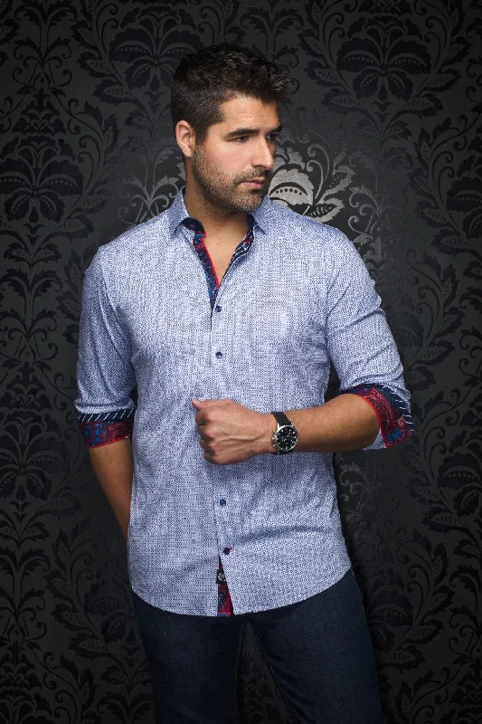 Big discounts on men’s wear – Shop now and save! AU NOIR | Long Sleeve Shirt | Morgari White/Blue/Red Big discounts on men’s wear – Shop now and save! AU NOIR | Long Sleeve Shirt | Morgari White/Blue/Red