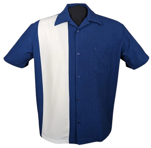 Shop men’s clothing for all seasons – Save big today! PopCheck Single Wide Panel Bowling Shirt in Royal/White Shop men’s clothing for all seasons – Save big today! PopCheck Single Wide Panel Bowling Shirt in Royal/White