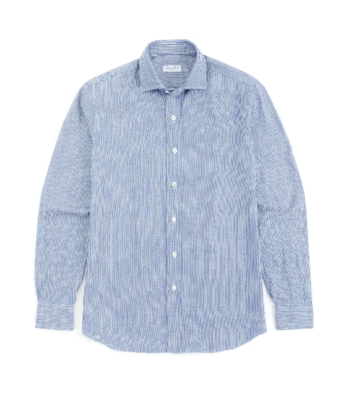 Limited-time promo – up to 70% off on men's essentials. Salvatore Piccolo Selvedge Cotton Striped Shirt: Light Blue Limited-time promo – up to 70% off on men's essentials. Salvatore Piccolo Selvedge Cotton Striped Shirt: Light Blue