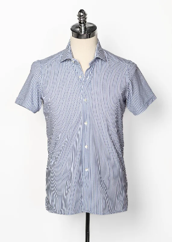 Shop men’s clothing now and enjoy amazing savings. Short Sleeve Shirt in White and Light Blue Double Stripe Shop men’s clothing now and enjoy amazing savings. Short Sleeve Shirt in White and Light Blue Double Stripe