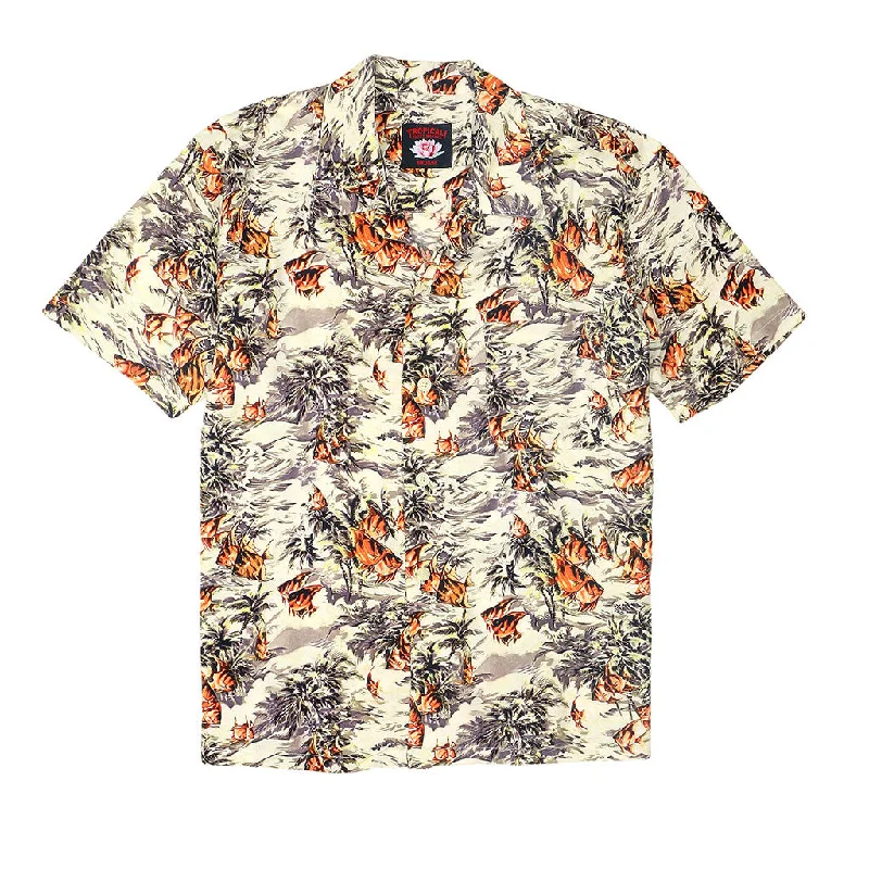 Save big on all types of clothing – Shop the sale now! TROPICALI Short Sleeve 1-Pocket Flat Collar Hawaiian Shirt - Brown Fish Save big on all types of clothing – Shop the sale now! TROPICALI Short Sleeve 1-Pocket Flat Collar Hawaiian Shirt - Brown Fish