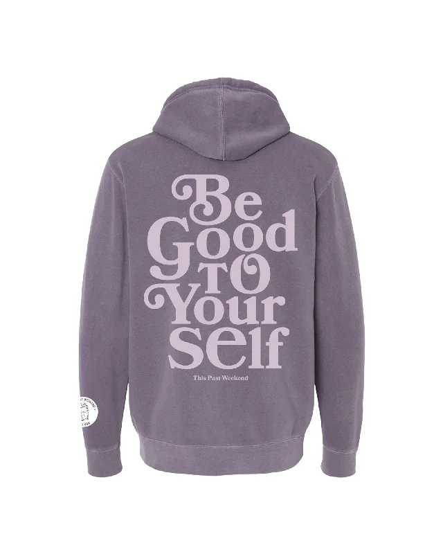 Massive discounts on all clothing items – Shop now for the best prices. Be Good To Yourself Pigment Plum Hoodie Massive discounts on all clothing items – Shop now for the best prices. Be Good To Yourself Pigment Plum Hoodie