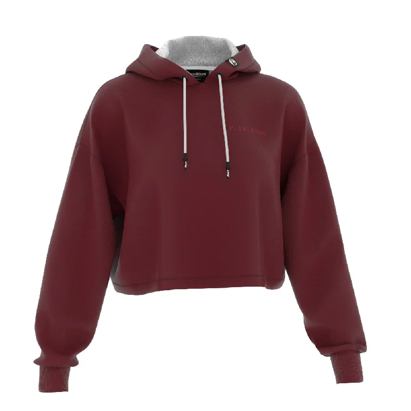 Seasonal sale  Biking Red Cropped Hoodie