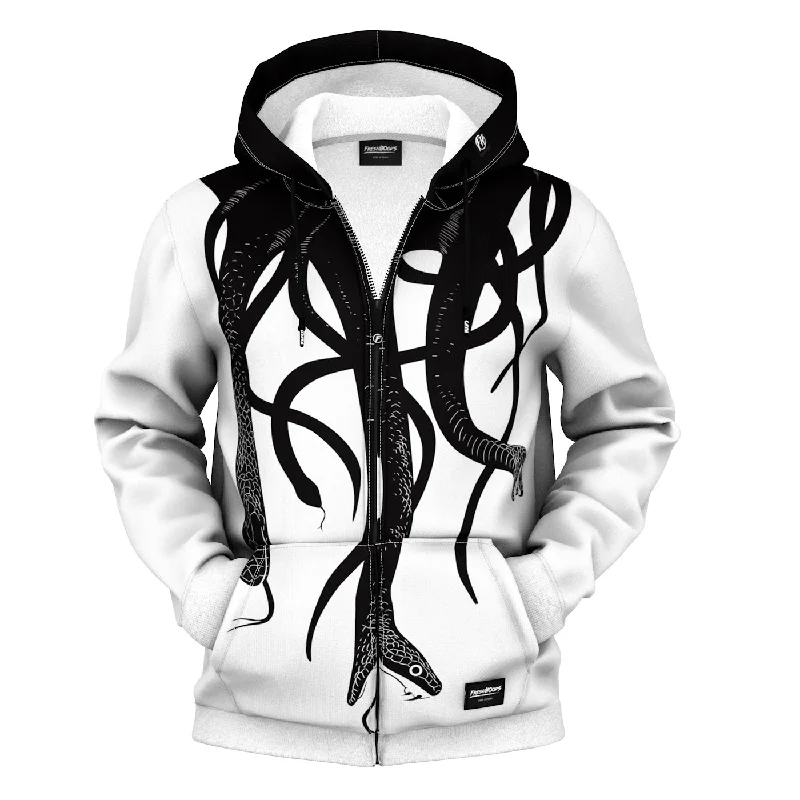 Flash discounts – men’s clothing essentials for less.  Black Snakes Zip Up Hoodie