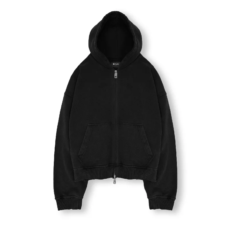 Exclusive clothing deals for  customers – Shop today!  Cropped Zip Hoodie - Black