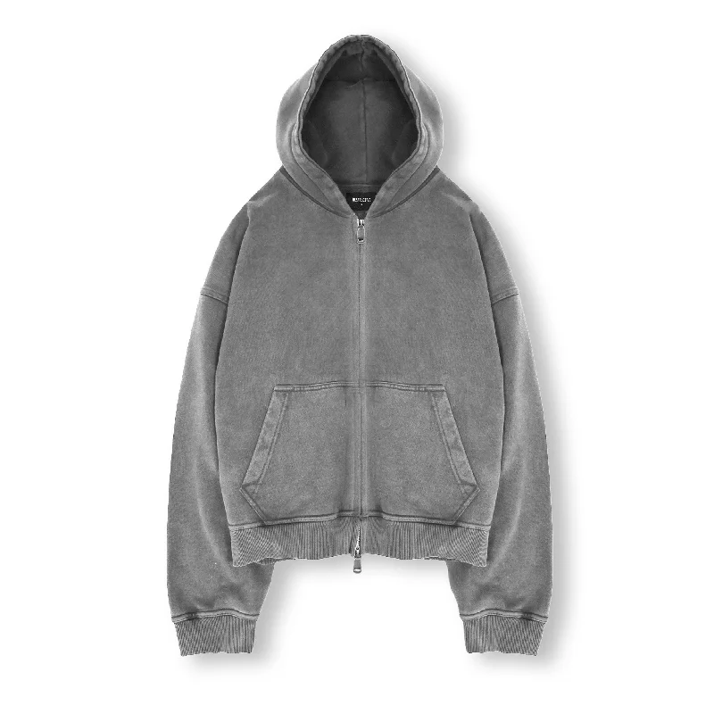 Shop our men's clothing collection for the best prices of the season. Cropped Zip Hoodie - Vintage Grey Shop our men's clothing collection for the best prices of the season. Cropped Zip Hoodie - Vintage Grey