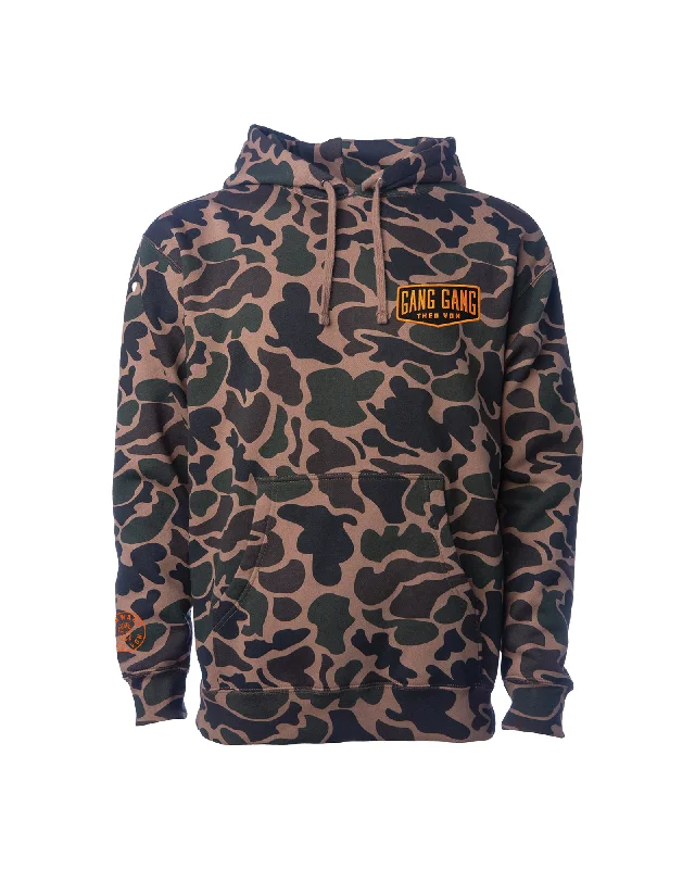 Exclusive online offer: Save 30% on all men's clothing. Gang Gang Patch Duck Camo Hoodie Exclusive online offer: Save 30% on all men's clothing. Gang Gang Patch Duck Camo Hoodie