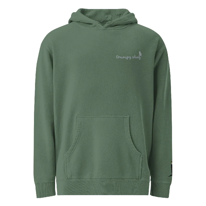 Shop smart, save big – men’s clothing sale on now!  Grumpy Shag pigment-dyed hoodie