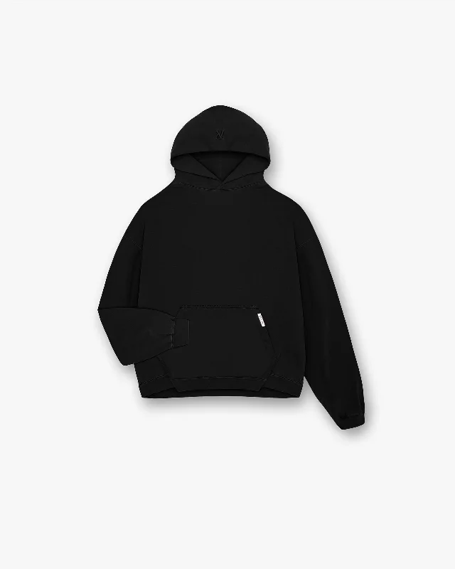 Shop the best clothing brands at amazing prices –   Initial Boxy Hoodie - Black