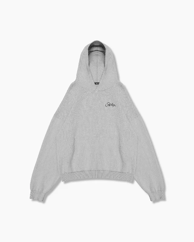 Flash sale on trendy clothing – Limited time offers available online. Knitted Hoodie - Pebble Flash sale on trendy clothing – Limited time offers available online. Knitted Hoodie - Pebble