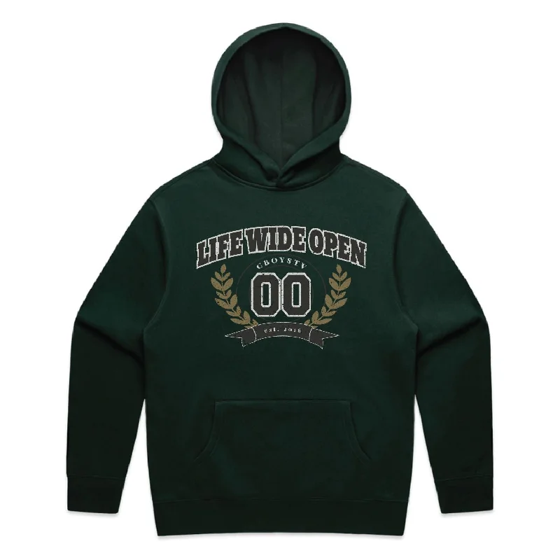 Shop the latest men’s styles at unbelievable prices.  Life Wide Open College Hoodie