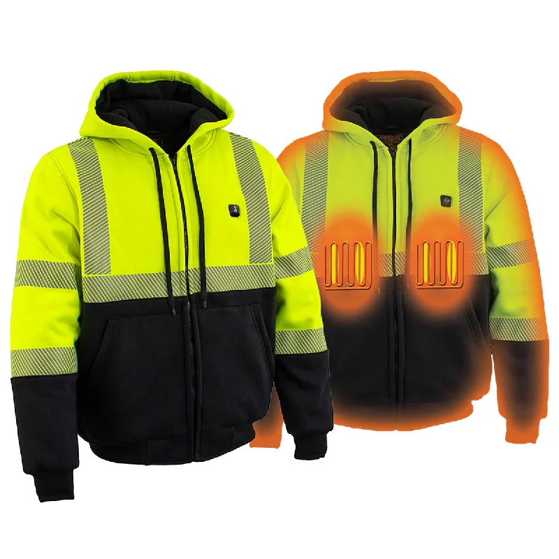 Huge savings on popular clothing styles – Nexgen Heat MPM1773SET Men's Heated High Visibility Work Hoodie, Neon Green Hi Vis Reflective Hoodie w/ Battery Huge savings on popular clothing styles – Nexgen Heat MPM1773SET Men's Heated High Visibility Work Hoodie, Neon Green Hi Vis Reflective Hoodie w/ Battery