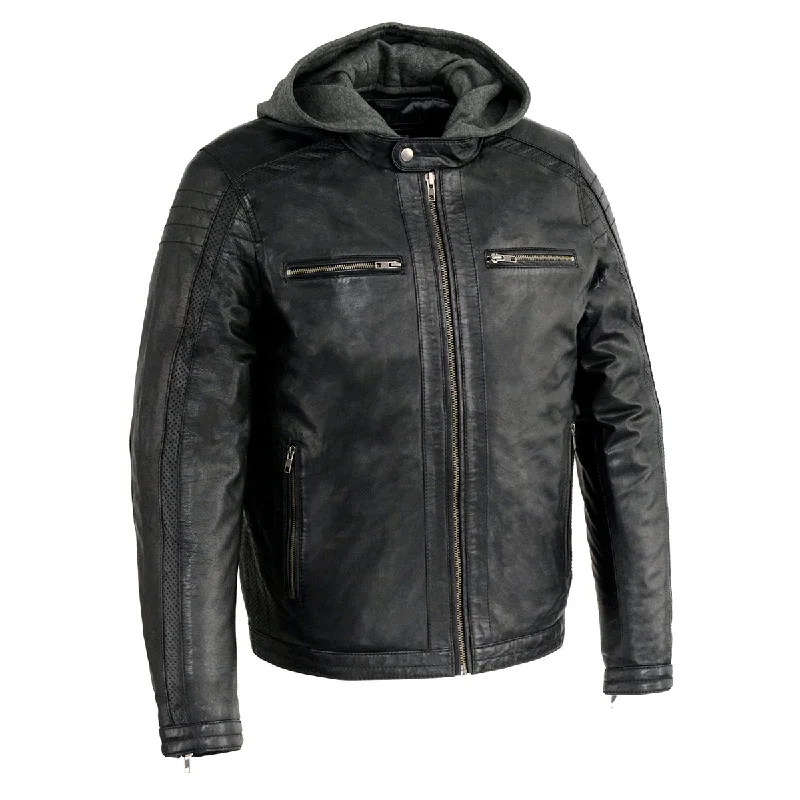 Big discounts – don’t miss out! Milwaukee Leather Men's Black Fashion Casual Leather Jacket with Removable Hoodie SFM1845 Big discounts – don’t miss out! Milwaukee Leather Men's Black Fashion Casual Leather Jacket with Removable Hoodie SFM1845