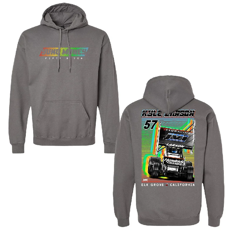 Buy more, save more –  Noble Speed Design- Adult Charcoal Grey Hooded Sweatshirt