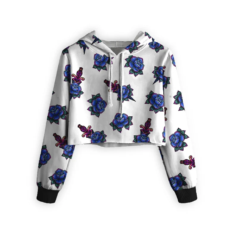 – Shop trendy clothing now.  Tattoo Pattern Cropped Hoodie