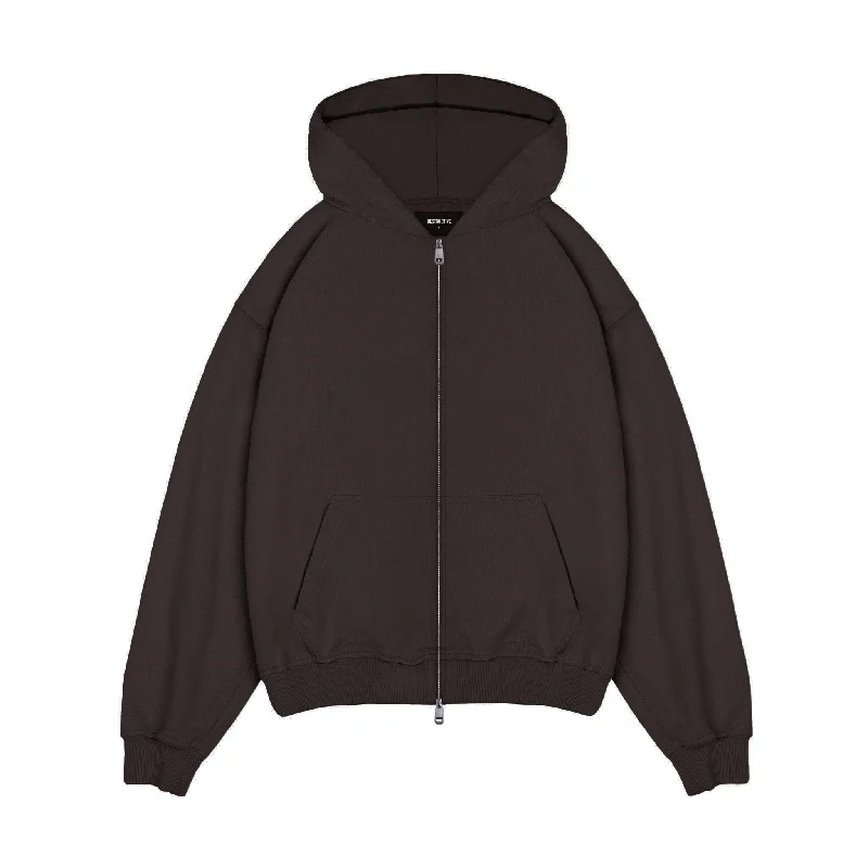 Shop affordable clothing – Limited-time only!  Zip Hoodie - Dark Mocha