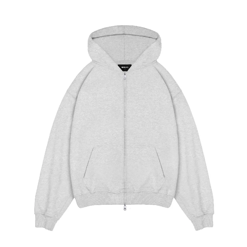 Flash deals on men’s  clothing – Grab yours today!  Zip Hoodie - Light Marl Grey